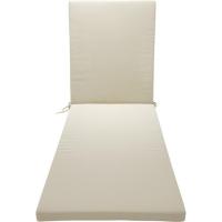 Cojín para tumbona con cordones en crudo Abany, 185x60x4 cm Cojín para tumbona con cordones en crudo Abany, 185x60x4 cm