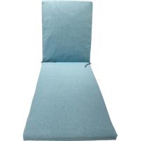 Cojín para tumbona con cordones en Azul Abany, 185x60x4 cm Cojín para tumbona con cordones en Azul Abany, 185x60x4 cm