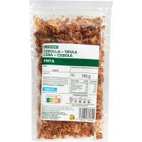 Cebolla frita en aceite de girasol EROSKI, bolsa 150 g