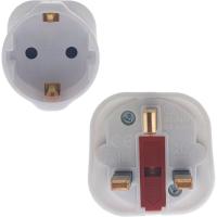 Adaptador enchufe base europea a clavija de Inglaterra, 50212 OSCA CONNECT