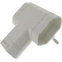 Adaptador enchufe blanco 3 tomas Slim trasmuelbe, 10A, 50623 OSCA CONNECT
