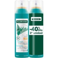 Champú seco a la ortiga natural KLORANE, pack 2x150 ml