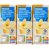 Batido sabor vainilla EROSKI, pack 6x200 ml