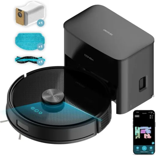 Robot aspirdor con base autovaciado, 5000Pa,Conga Y50 CECOTEC