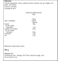 Chorizo PALCARSA, 4 unid., sobre 200 g