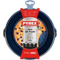 Fuente redonda Acero PYREX, 20x21x7,9 cm