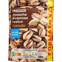 Pistachos tostados sin sal EROSKI, bolsa 400 g Pistachos tostados sin sal EROSKI, bolsa 400 g