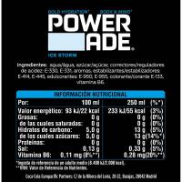 POWERADE Ice Storm edari isotonikoa, botila 1 litro