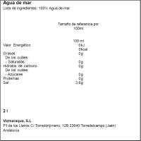 MARAQUA itsasoko ura botilan, botila 2 litro