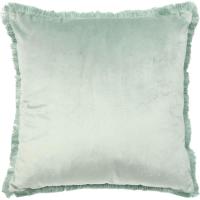 Cojín de terciopelo verde claro KASA, 45x45 cm
