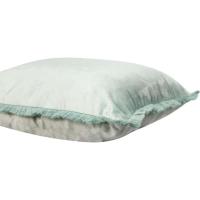 Cojín de terciopelo verde claro KASA, 45x45 cm