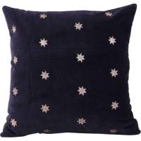 Cojín de terciopelo azul con estrellas KASA, 45x45 cm