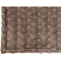 Plaid manta marrón Bubble KASA, 130x160 cm