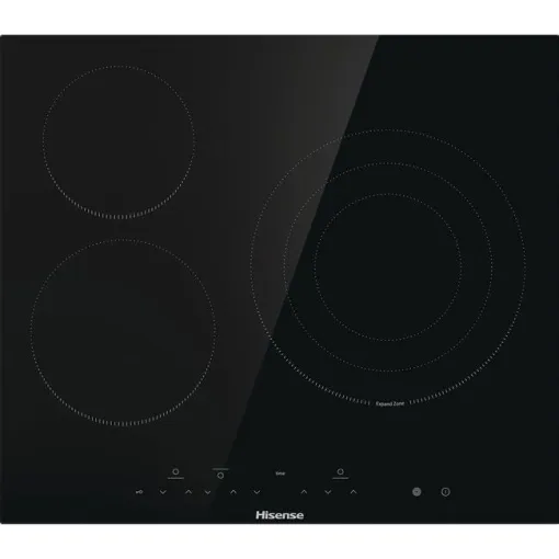 Placa vitrocerámica, 3 fuegos E6332BSCE HISENSE