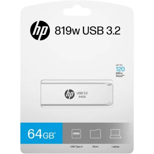 Pendrive blanco USB 3.2 64GB 819W Flash Drive HP