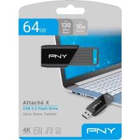 USB Negro 3.2, 64GB, Attache X PNY USB Negro 3.2, 64GB, Attache X PNY