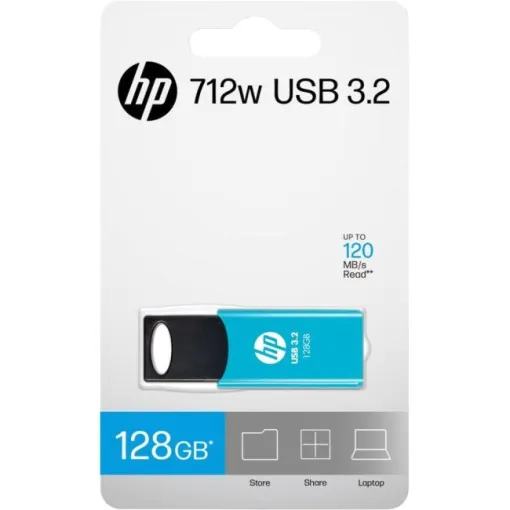 USB azul 3.2 128GB, 712W Flash Drive HP