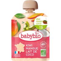 Bolsita de kiwi, mango y coco BABYBIO, pouch 90 g Bolsita de kiwi, mango y coco BABYBIO, pouch 90 g