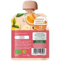 Bolsita de manzana, naranja y plátano BABYBIO, pouch 90 g
