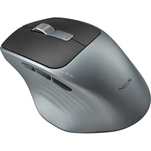 Ratón inálambrico, gris y negro LUSH-RB NGS