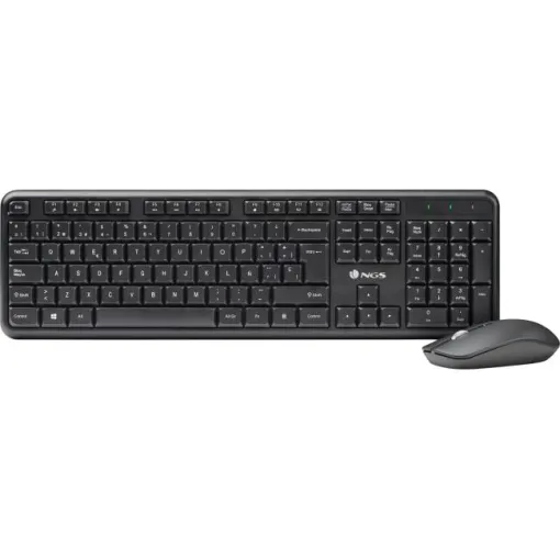 Pack teclado + ratón inalámbrico negro SERENITY NGS