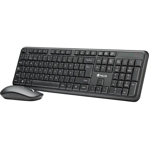 Pack teclado + ratón inalámbrico negro SERENITY NGS