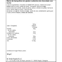 Barra de barquillos s/ gluten choco-leche SCHAR, paquete 38 g