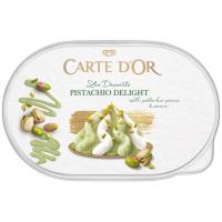 Helado de pistacho CARTE D'OR, tarrina 825 ml