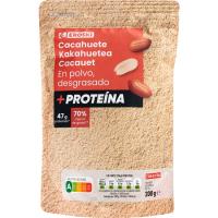 Cacahuete en polvo desgrasado EROSKI, bolsa 200 g