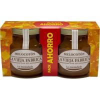 Mermelada de melocotón LA VIEJA FÁBRICA, pack 2x280 g Mermelada de melocotón LA VIEJA FÁBRICA, pack 2x280 g