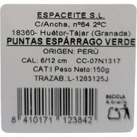 Puntas de espárrago verde, manojo 150 g