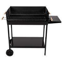 Barbacoa de carbón, 2 parrillas ajustables en altura, GaliciaTOM, 106x52x92 cm