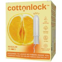 Tampón compact eco regular COTTONLOCK, caja 18 uds