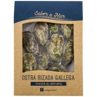 Ostra rizada cocida al natural MARES DE GALICIA, caja 1 kg Ostra rizada cocida al natural MARES DE GALICIA, caja 1 kg