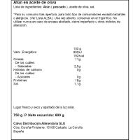 Atún en aceite de oliva CALVO, lata 750 g