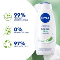 Gel de ducha aloe vera NIVEA, bote 650 ml