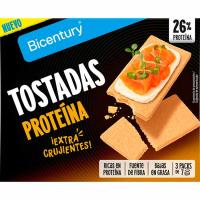 Tostada proteína con lentejas y arroz BICENTURY, caja 110 g