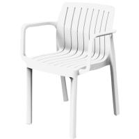 Silla de resina blanca, apilable, Lea SP Silla de resina blanca, apilable, Lea SP