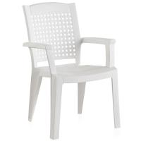 Silla monobloc resina blanca, apilable, Metal SP, 59x60x87 cm Silla monobloc resina blanca, apilable, Metal SP, 59x60x87 cm