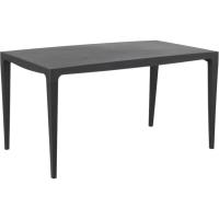 Mesa rectangular, resina Antracita, patas desmontables, Master SP, 140x80x75 cm