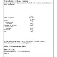 Granola de cacao crujiente B3TTER, caja 300 g