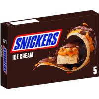 Helado barrita SNICKERS, 5 uds, caja 228 g