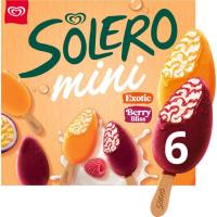 Helado bombom frutas exóticas&frutos rojos SOLERO, pack 6x50 ml