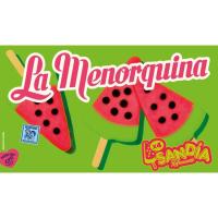 Helado de sandia LA MENORQUINA, pack 4x80 ml