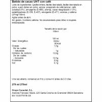 Batido de mocca CACAOLAT, botella 275 ml