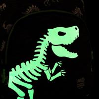Mochila escolar RPET Doble London T-Rex, 25,5 x 35 x 16 cm. 12 L MIQUELRIUS
