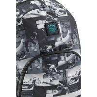 Mochila escolar RPET Doble Skate park, 28 x 40 x 16 cm. 20 L MIQUELRIUS