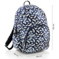 Mochila escolar RPET Doble Roma Ghost, 28 x 40 x 16 cm. 20 L MIQUELRIUS