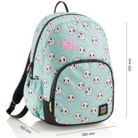 Mochila escolar RPET Doble Roma Don¿t Panic, 28 x 40 x 16 cm. 20 L MIQUELRIUS