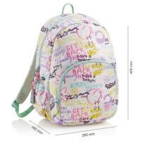 Mochila escolar RPET Doble Roma Rebel, 28 x 40 x 16 cm. 20 L MIQUELRIUS